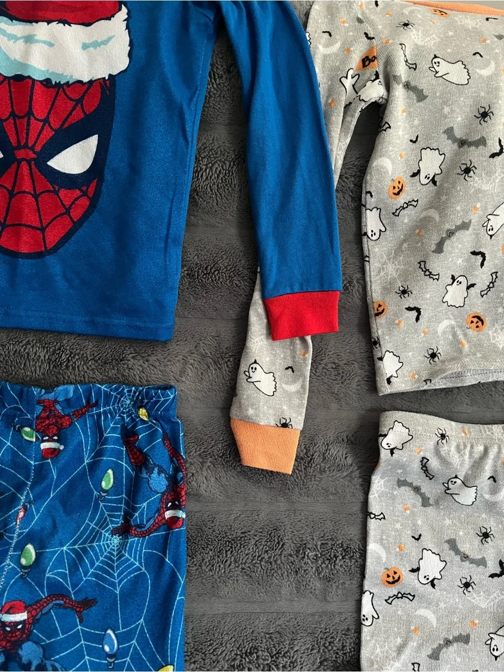 Two-Pair of Kids Holiday Pajama Sets - Marvel Spider Man and Trick or Treat